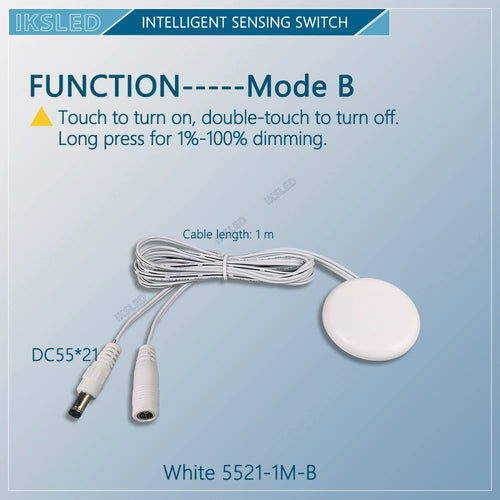 MINI 12V24V LED Dimmable Touch Sensor Switch Penetrating Wood Panel