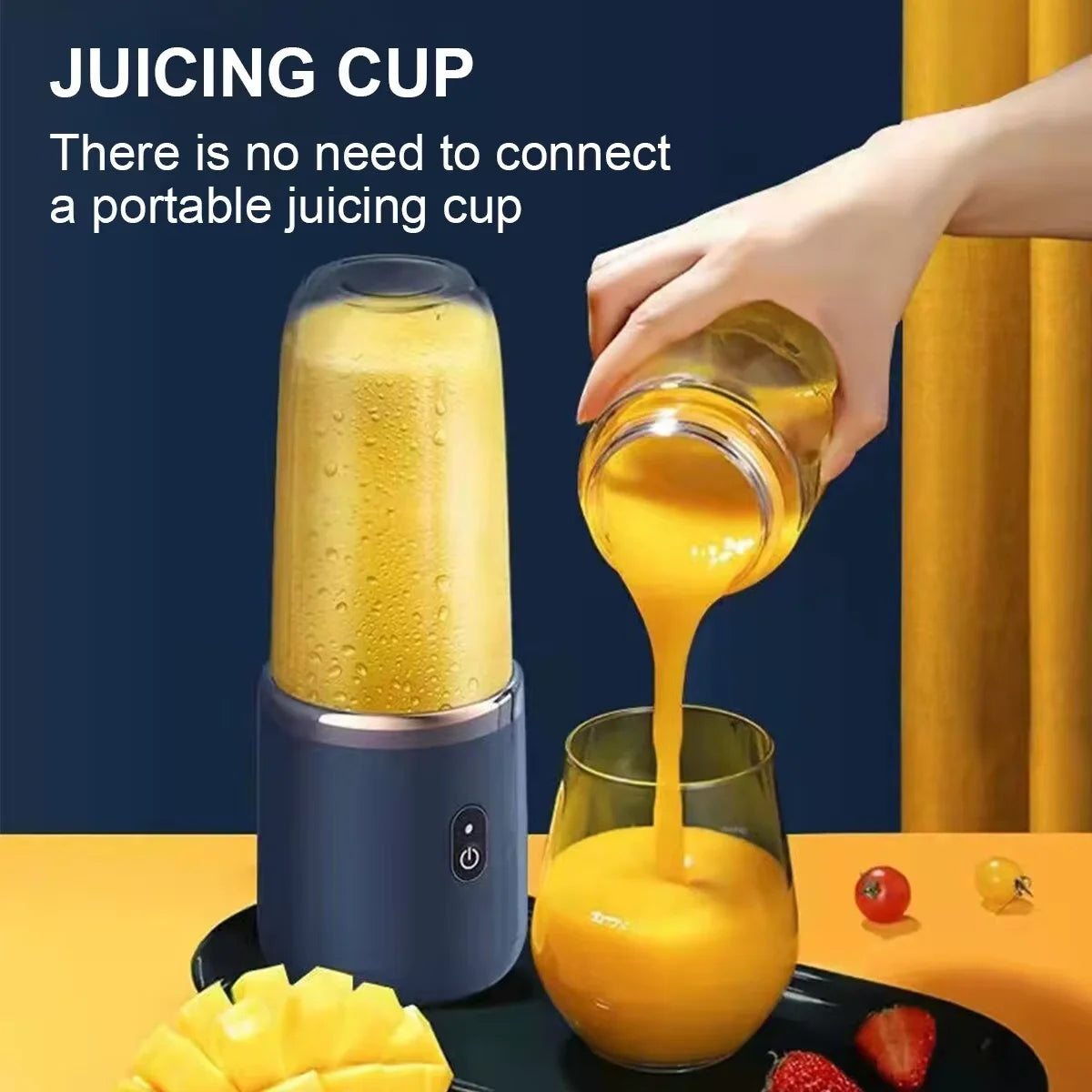 Portable Handheld USB Personal Mini Juicer Cup with Single Or Double