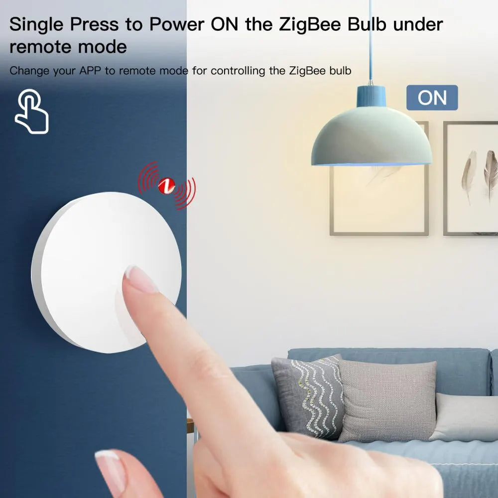Tuya ZigBee Button Scene Switch Intelligent Linkage Smart Switch