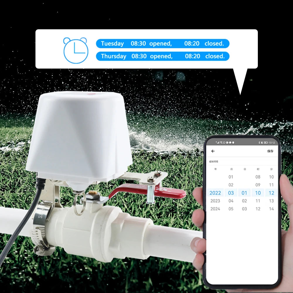 Tuya WiFi Water Valve Gas Shutoff  Ball Valve Timer Garden Smart