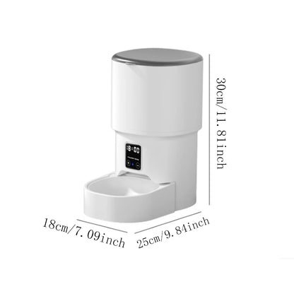 4L WIFI Button Automatic Cat Feeder Intelligent Cat and Dog Pet Feeder