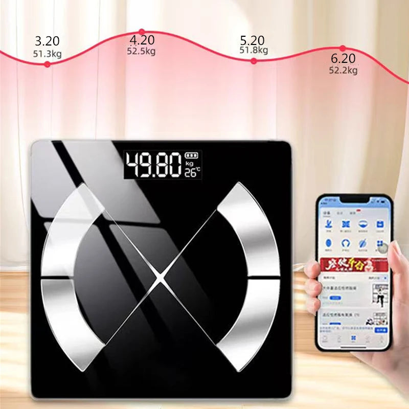 Bluetooth Fat Scale Accurate Smart Digital Bathroom Weight Wireless
