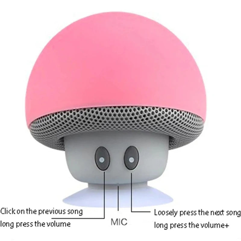 Mini Bluetooth Mushroom Speaker Waterproof Can Be Used as a Mobile
