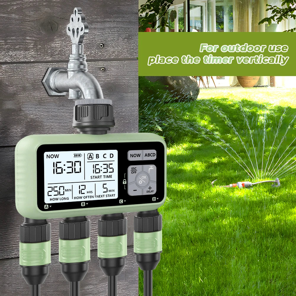Eshico HCT-379 Outdoor Garden Smart 4 out irrigation timer Four