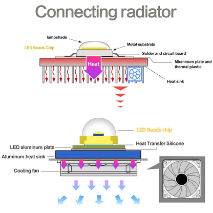 COB Chip LED Lamp 220V 10W 20W 30W 50W Smart IC No Need Driver Lampada
