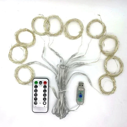 6x3M/3x3m Curtain Garland on The Window USB Power Fairy Lights Festoon