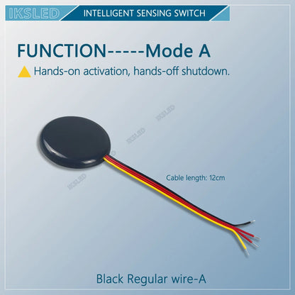 MINI 12V24V LED Dimmable Touch Sensor Switch Penetrating Wood Panel