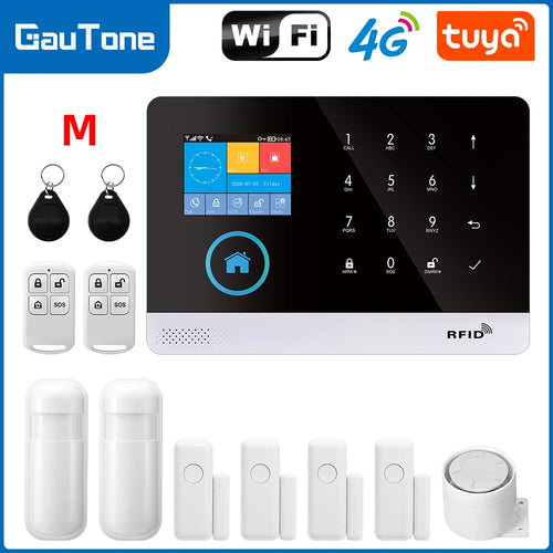 Smart Home Tuya GSM Alarm System 4G Wifi System for House Security