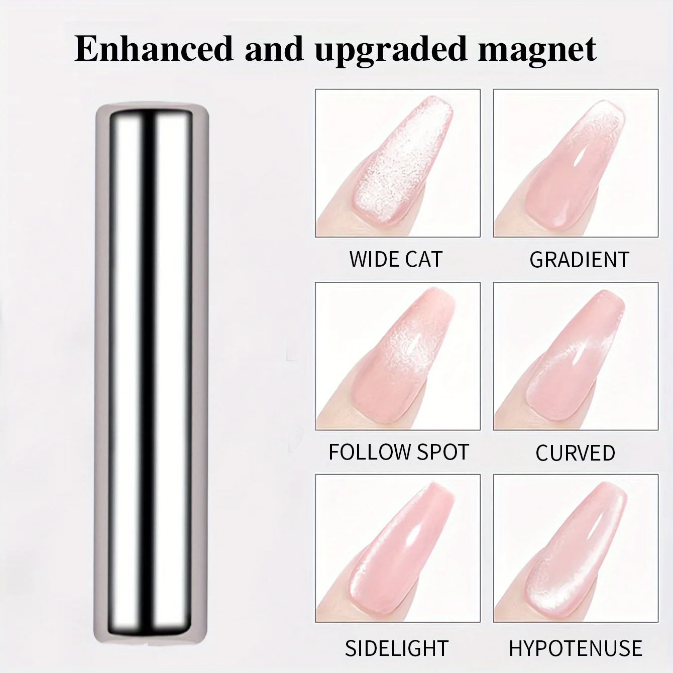 3x0.7cm Round Nail Art Cat Eye Gel Magnetic Pen for Gel Polish 3D Cat
