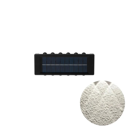1pc 2/4/6/8/10/12LEDs Solar LED Wall Lights, Outdoor Wall Lamp For