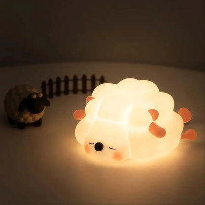 LED Night light Silicone Rabbit Touch Sensor lamp Cute Animal Light