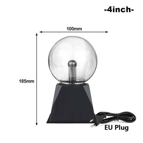 Magic Crystal Plasma Ball Lamp 3/4/5/6/8 Inch LED Night Light Kid