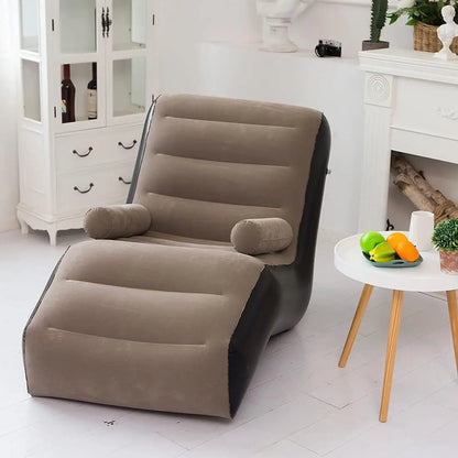 Folding Lazy Sofa,Inflatable Lounge Chair Thickened Durable