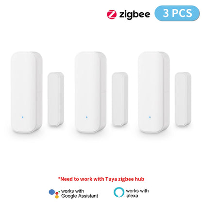 Tuya Zigbee Door Sensor and Smart Life Window Magnetic Sensor Detector