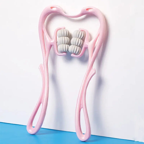 Cervical Massager Clip Neck Massage Artifact Six Wheel Neck Kneading