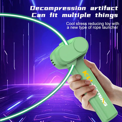 ecompression rope launcher, play with a yarn gun, rechargeable