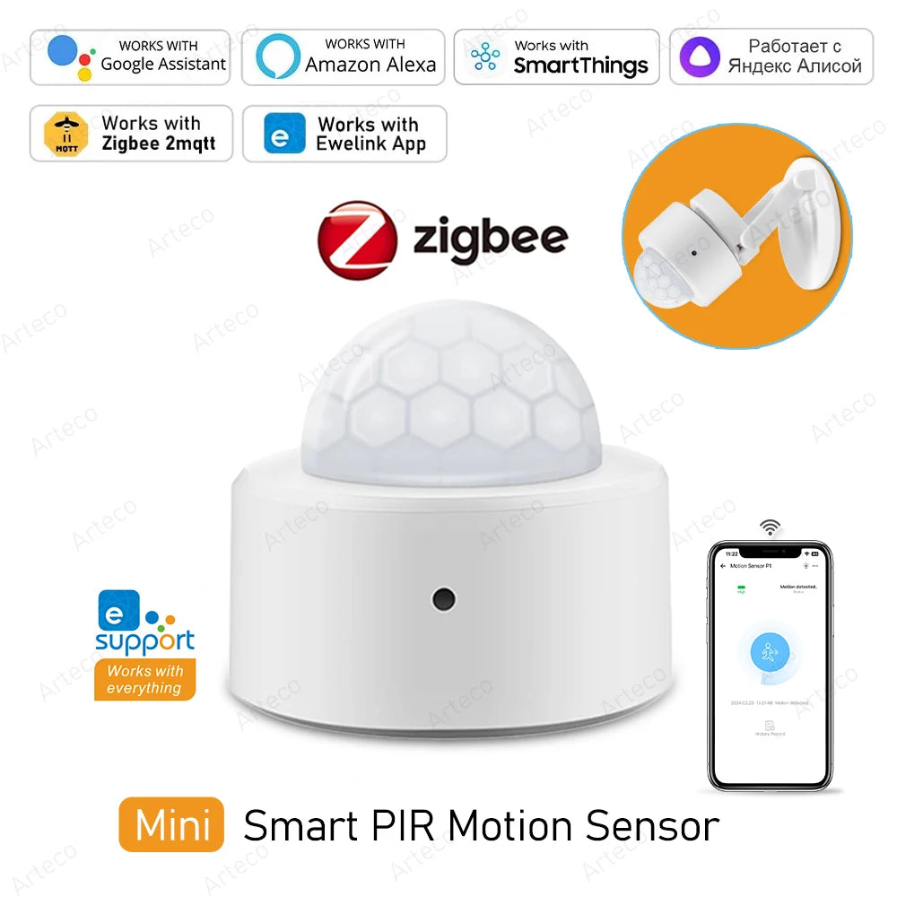 Zigbee 3.0 Smart Pir Motion Sensor Movement Human Body Infrared