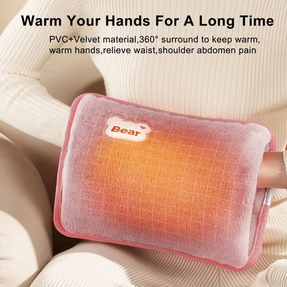Electric Hot Water Bag Winter Portable Soft Electric Hand Warmer