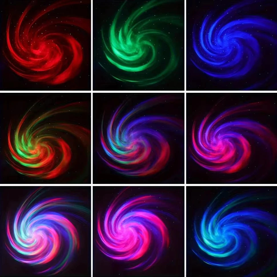 LED Galaxy Projector Light Colorful Galaxy Sky Projector Bedroom Night