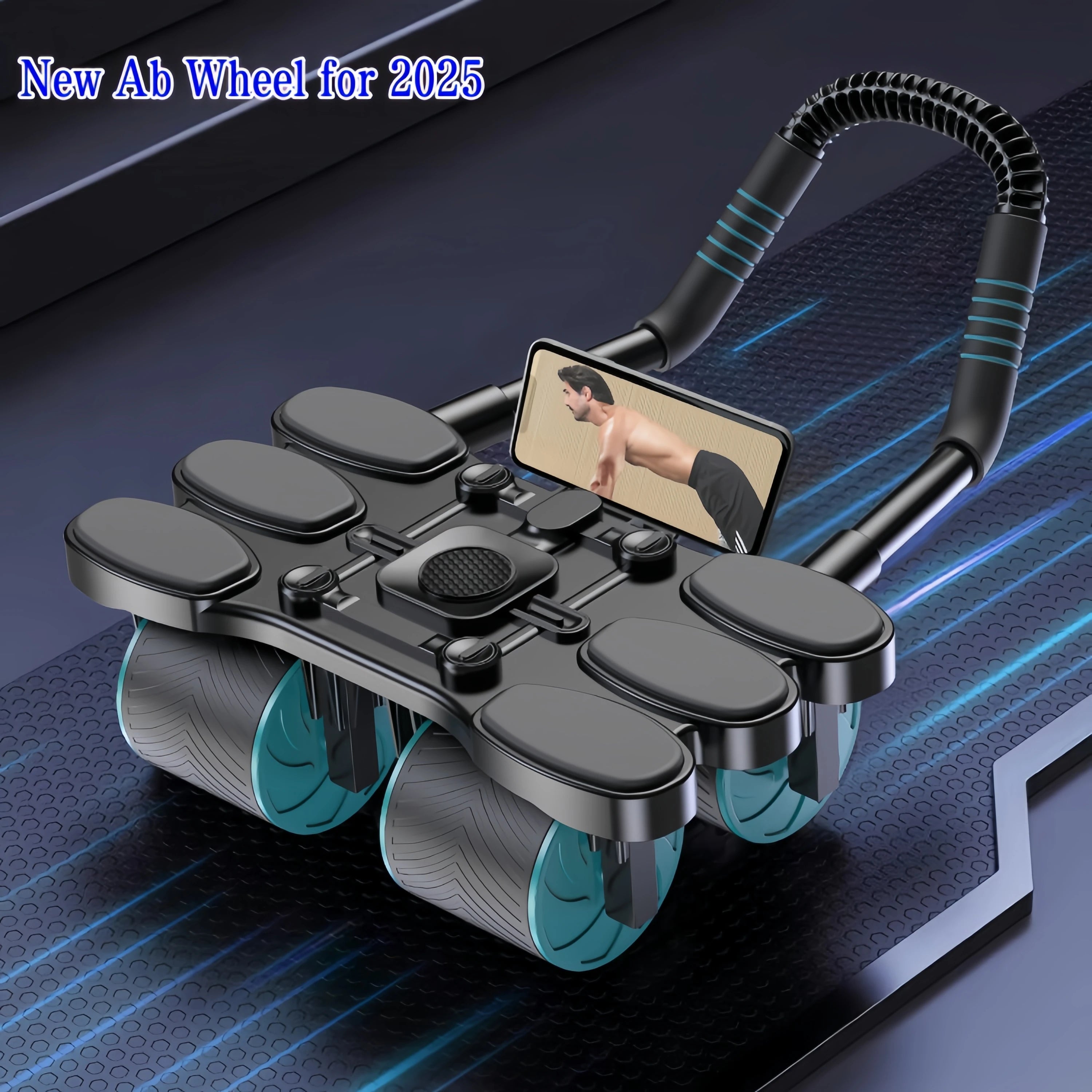 2025 model upgraded silent abdominal exercise wheel, with automatic