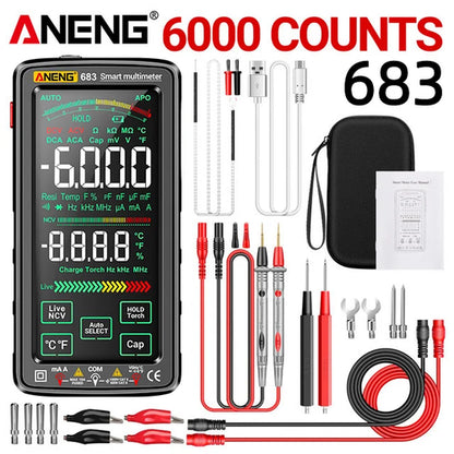 ANENG 683 Smart Multimeter High-end Touch 6000 Counts Multimetro Test