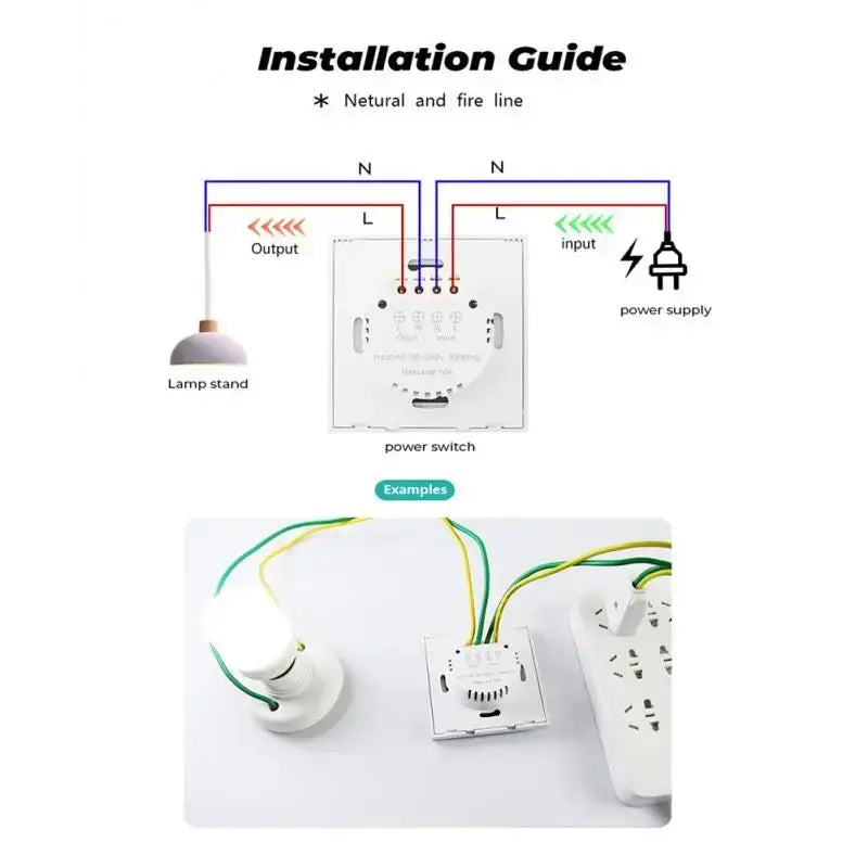 Wall Smart Light Switch Infrare IR Sensor No Need Touch EU Glass