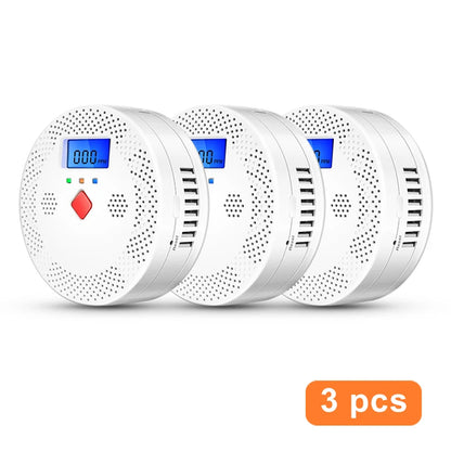 Tuya WiFi Smart Carbon Monoxide Detector Alarm 85dB Sound Warning LCD