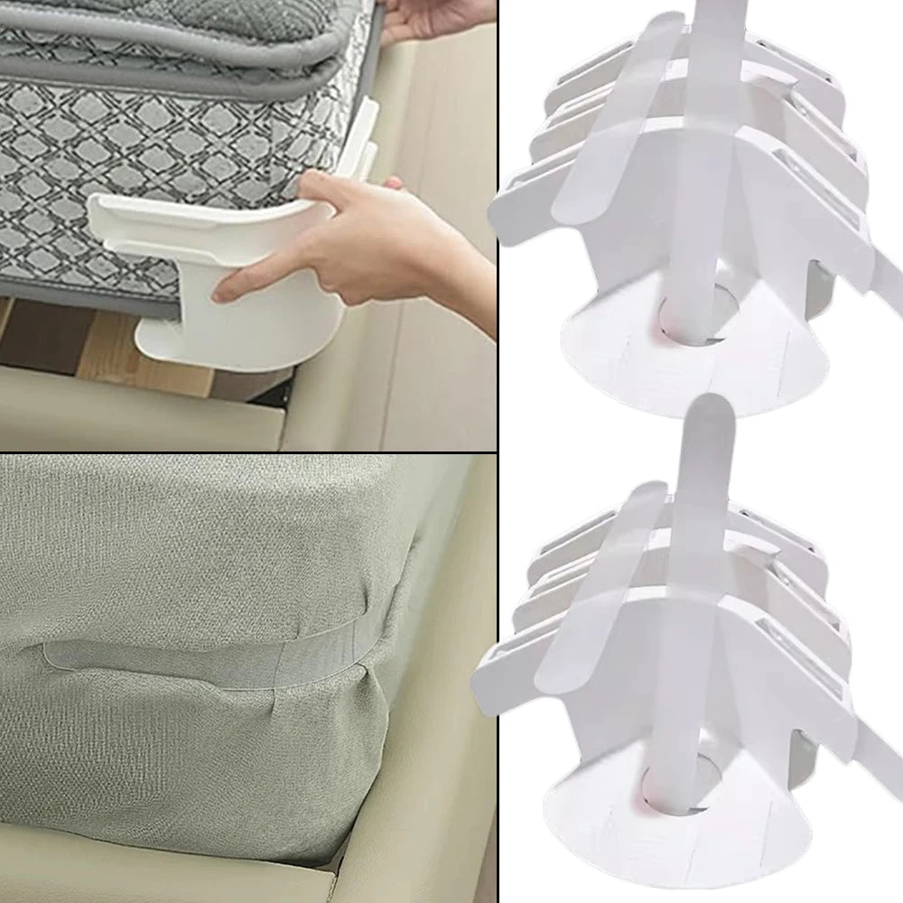 Universal Bed Sheet Corner Clamps, Mattress Straps Invisible Bed Cover