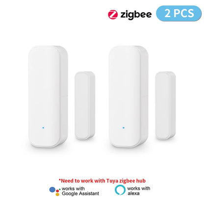Tuya Zigbee Door Sensor and Smart Life Window Magnetic Sensor Detector