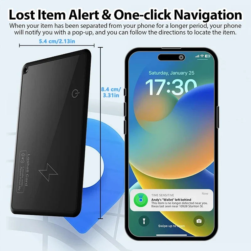 Wallet Tracker Card Wireless Charging Tracking Location Gps Locator