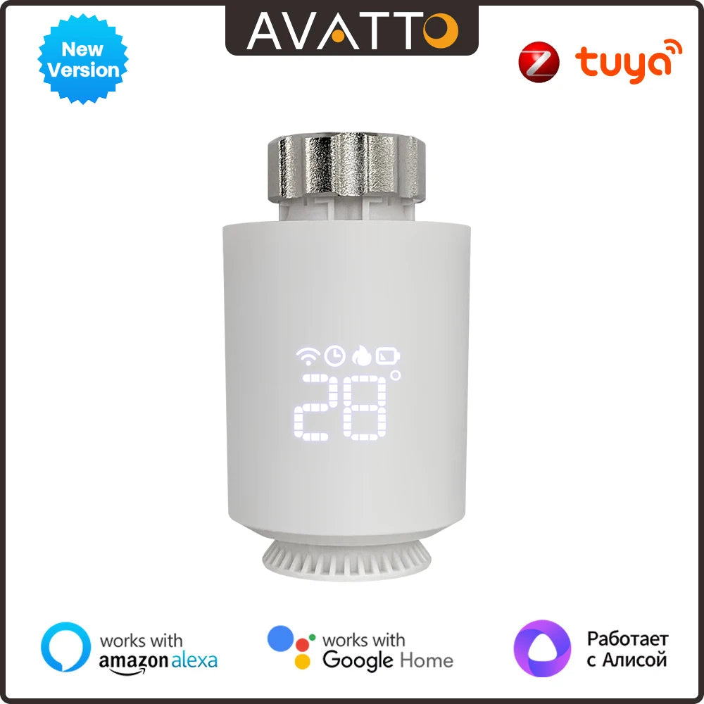 AVATTO Tuya ZigBee3.0 Thermostat Radiator Actuator Smart TRV