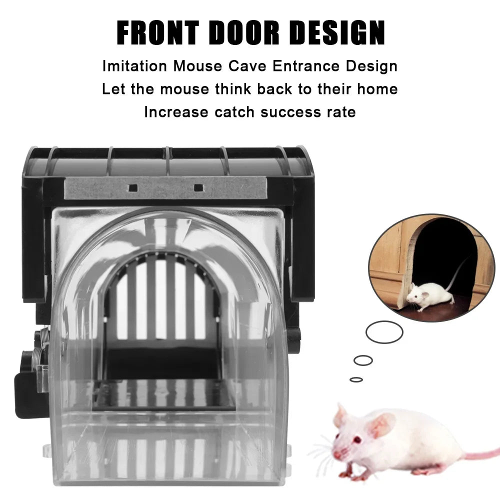 Mousetrap Safe Firm Humane Reusable Plastic Rodents Trap Household