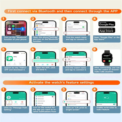 For Xiaomi SmartWatch Android Phone 1.44" Color Screen Full Touch