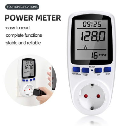 Digital Voltage Wattmeter Power Meter 110/250V Consumption Watt Energy