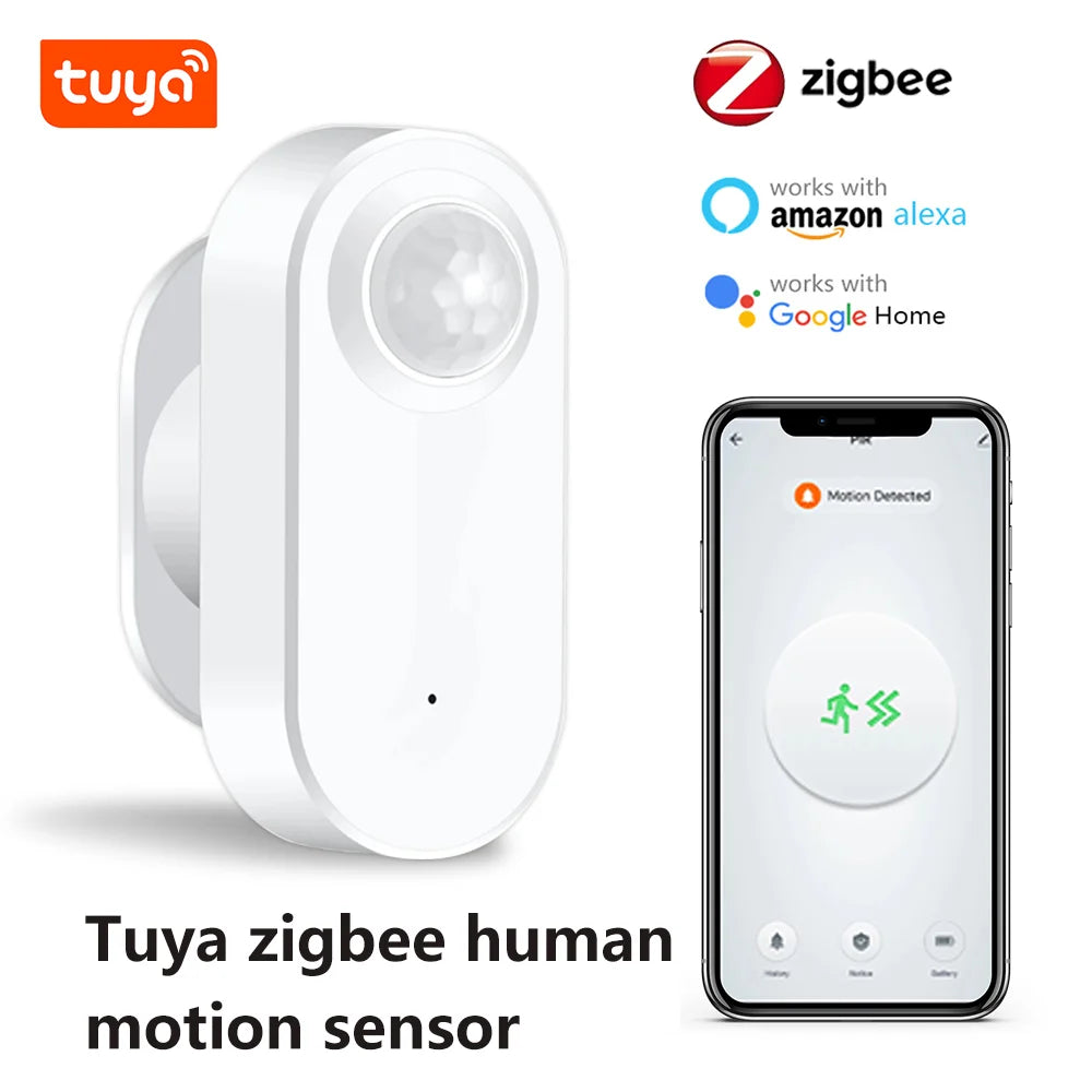 Tuya Smart Zigbee PIR Motion Sensor home Security Burglar Alarm