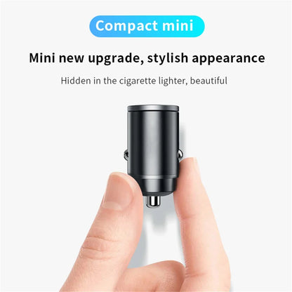 Car 200W Dual Port Mini USB Charger Ultra Fast Charging Cigarette