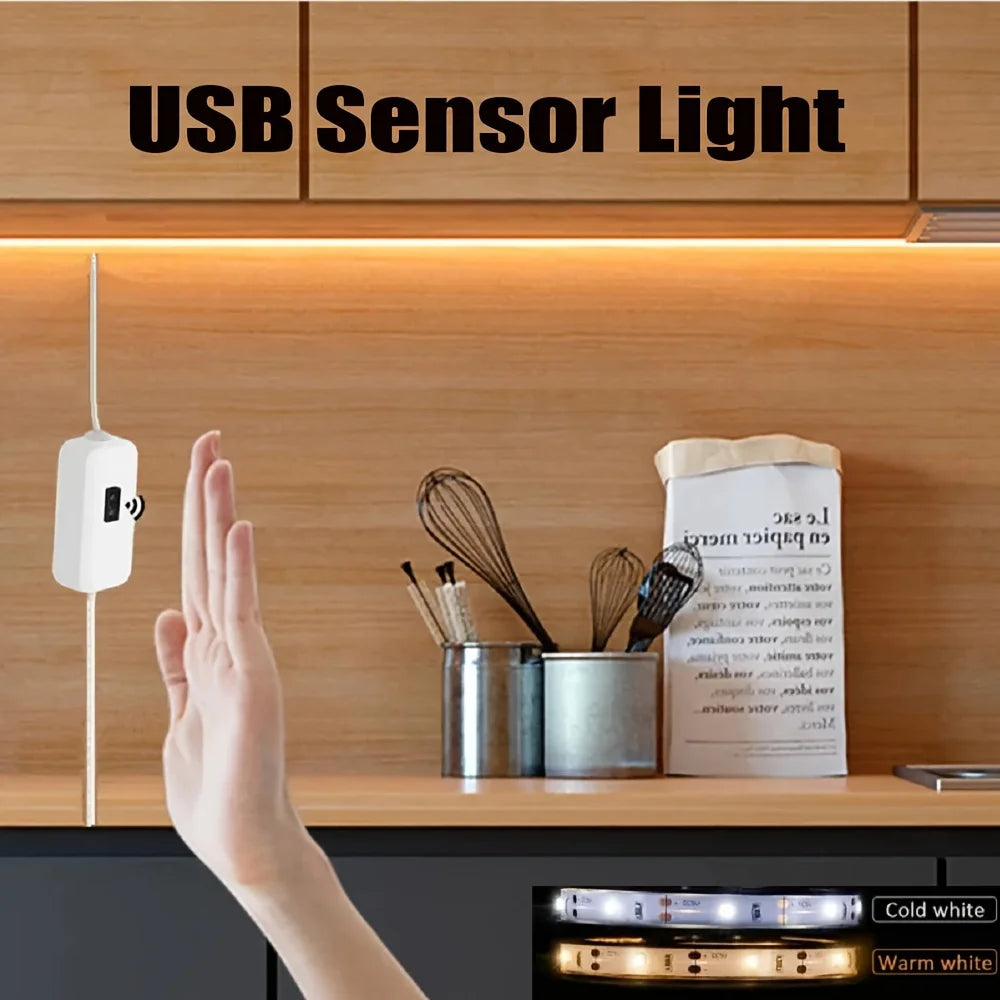 USB LED Lights Strip DC 5V Smart Dimmer Gesture Sensor Switch Control
