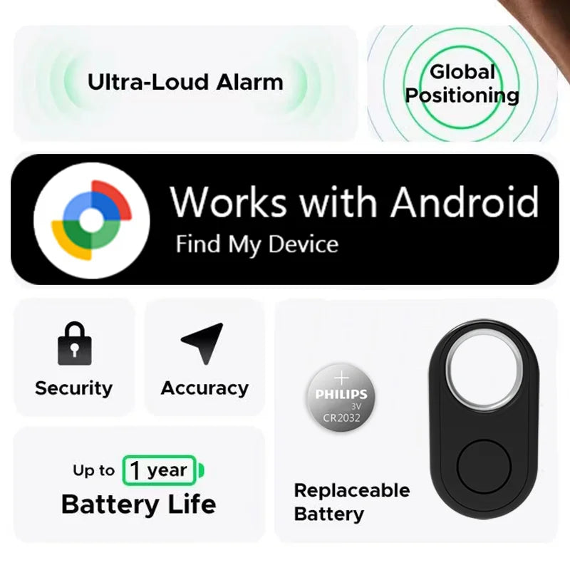 GPS Tracker for Samsung Phones Android Google Find My Device Bluetooth