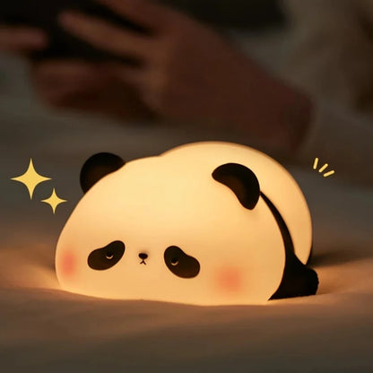 LED Night light Silicone Rabbit Touch Sensor lamp Cute Animal Light