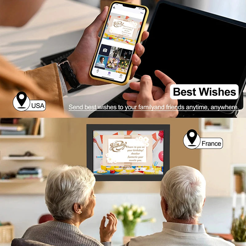 WiFi Digital Photo Frame 10.1 Inch 32GB Smart Digital Picture Frame