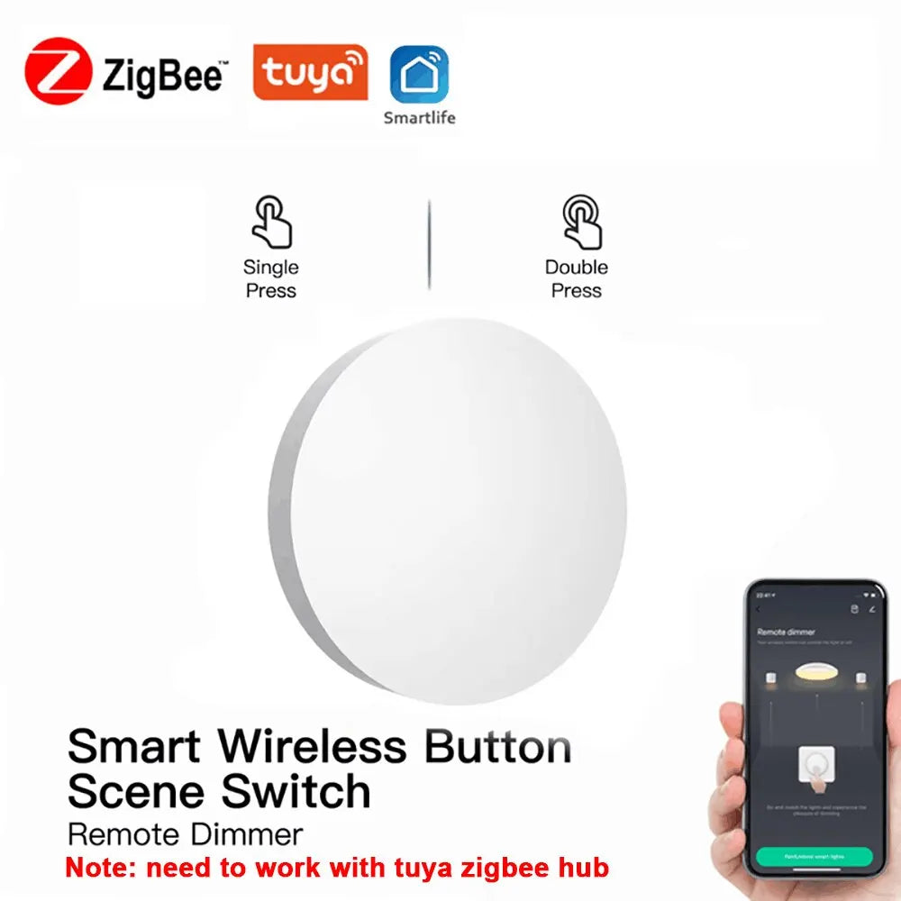 Tuya ZigBee Button Scene Switch Intelligent Linkage Smart Switch