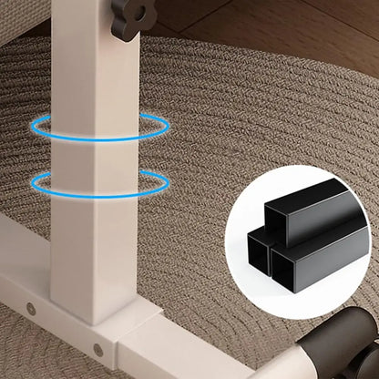 Foldable Standing Desk with Wheels 27.2-35.4" Height Adjustable Mobile