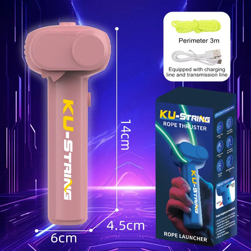 ecompression rope launcher, play with a yarn gun, rechargeable