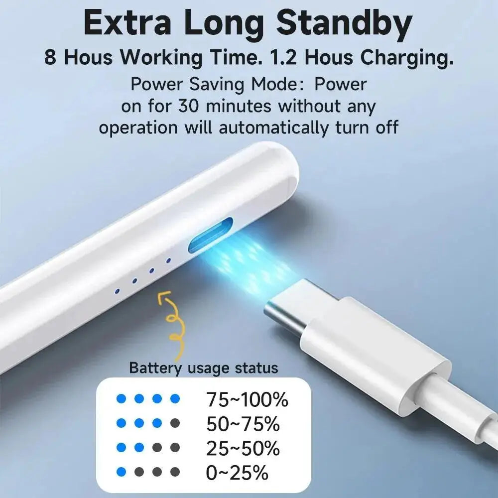 For Apple Pencil 2 iPad Pen Palm Rejection Stylus for iPad Pro Mini 6