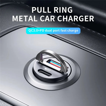 Car 200W Dual Port Mini USB Charger Ultra Fast Charging Cigarette