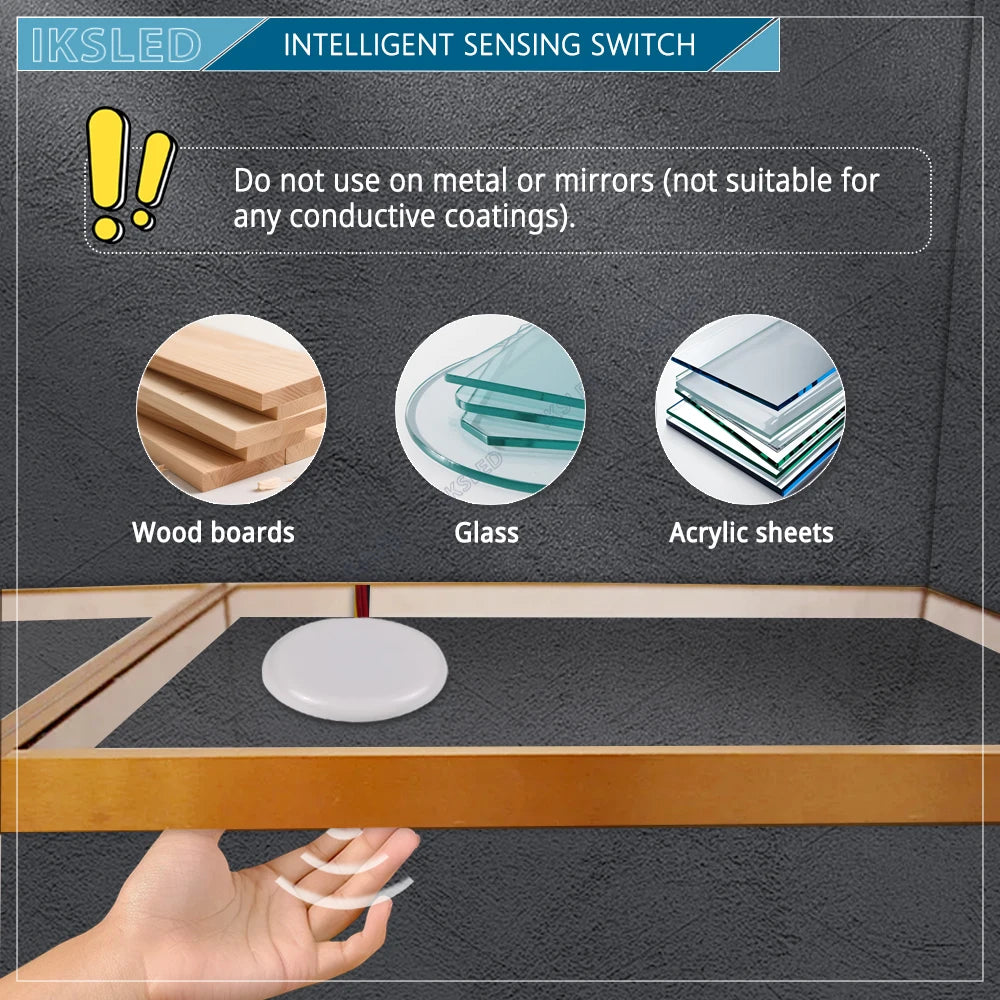 MINI 12V24V LED Dimmable Touch Sensor Switch Penetrating Wood Panel