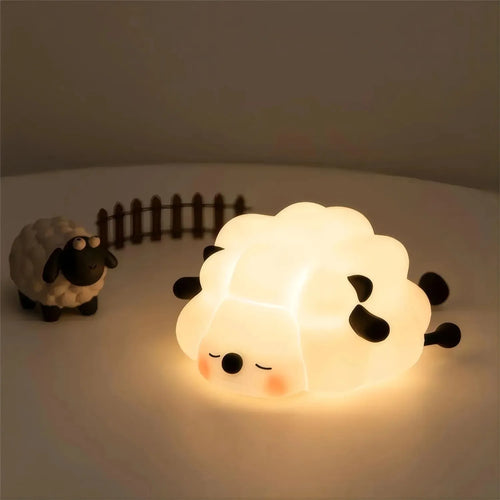 LED Night light Silicone Rabbit Touch Sensor lamp Cute Animal Light