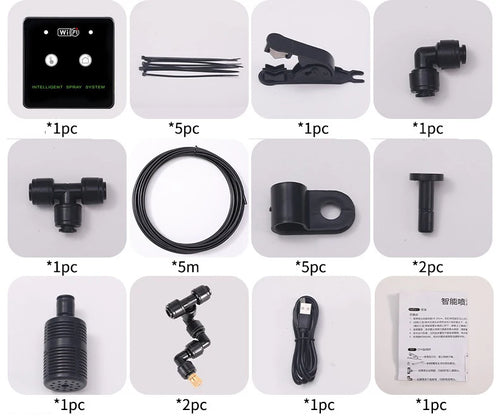 Rainforest Sprayer WiFi Control Automatic Mist Rainforest Timing Spray