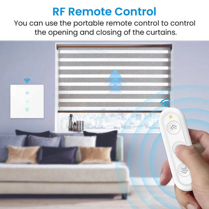 LoraTap Curtain Roller Shutter WiFi Blinds Switch Backlight Tubular