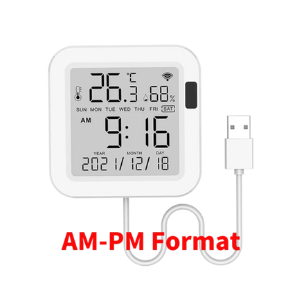 Tuya WiFi Temperature Humidity Smart Sensor With Backlight for Smart
